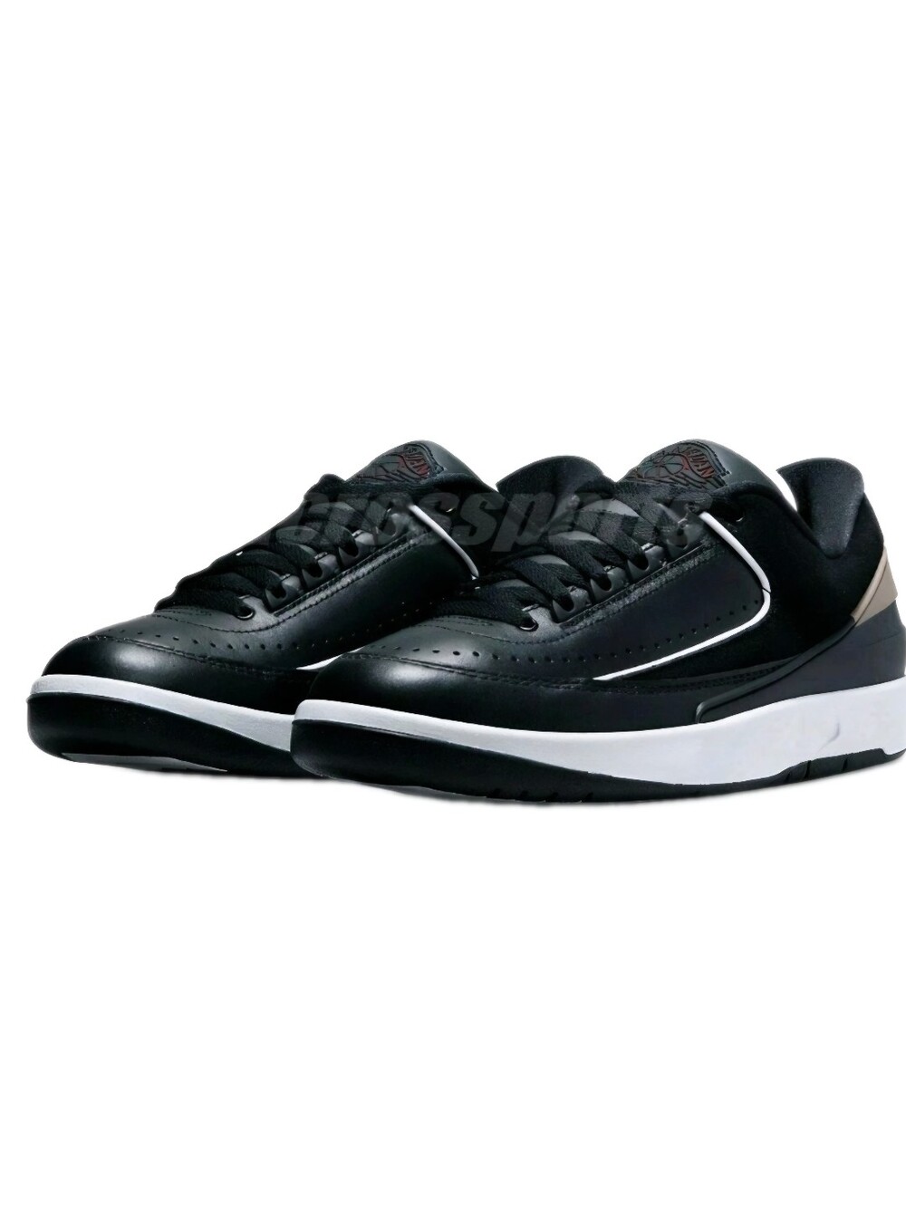 Jordan 2 Retro Low AJ2 Black Metallic Gold US Women's Size 10 / US Men Size 8.5